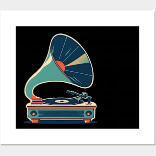 Music vintage rétro style Posters and Art